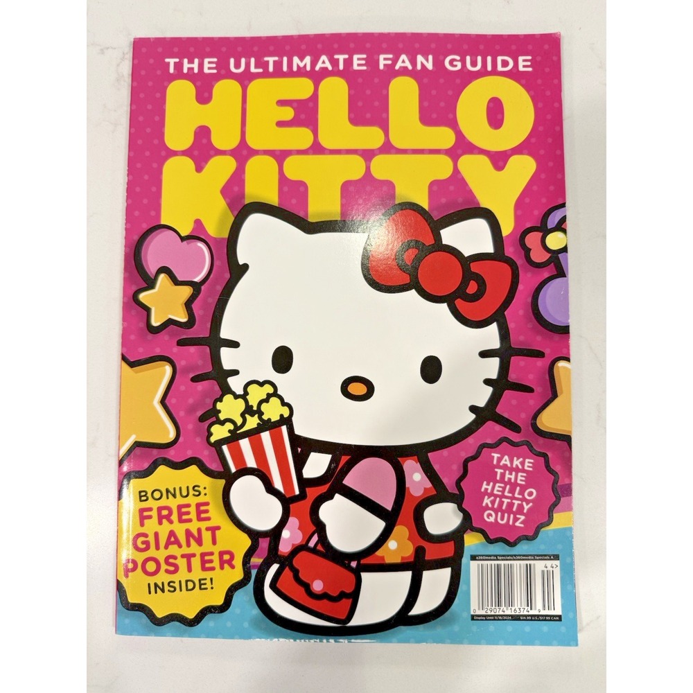 HELLO KITTY‎ 2024 "THE ULTIMATE FAN GUIDE" MAGAZINE 98 Pages Poster Quiz New